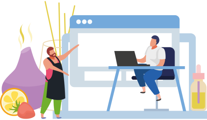 Illustration un site à votre image