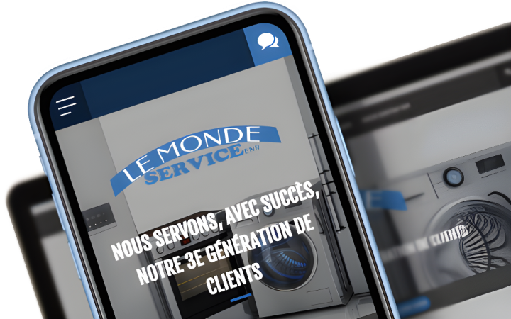 screenshot website Lemonde Service Enr.